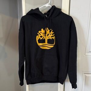 Gildan Black Sweater with Gold Design